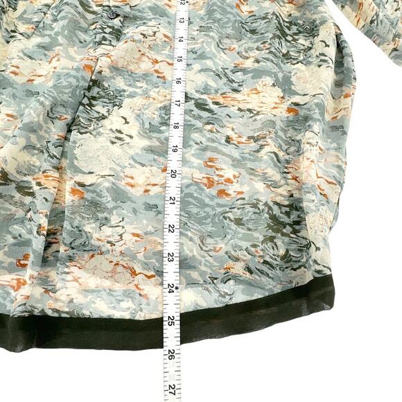 JOIE Watercolor Cloud Perry Silk Top Blouse XS - Picture 10 of 11